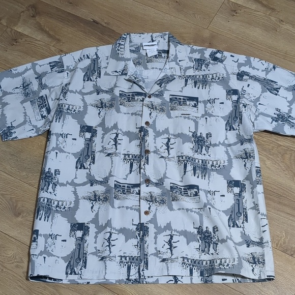 MURF Other - MURF WEAR Cotton Duke Kahanamoku Waikiki Surfing Print Hawaiian Shirt Size 2XL